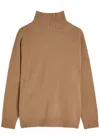 Weekend Max Mara Borgia Turtle-neck Wool Jumper In Brown