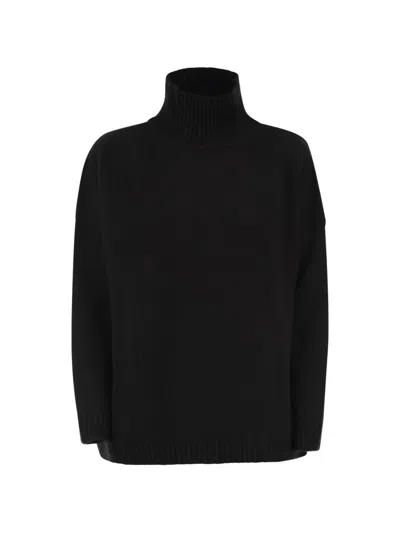 Weekend Max Mara Borgia Turtleneck Oversized Sweater In Black