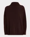 Weekend Max Mara Borgia Turtleneck Virgin Wool Sweater In Burgundy