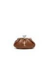 Weekend Max Mara Borsa A Tracolla Pasticcino Small Cuoio In Blue