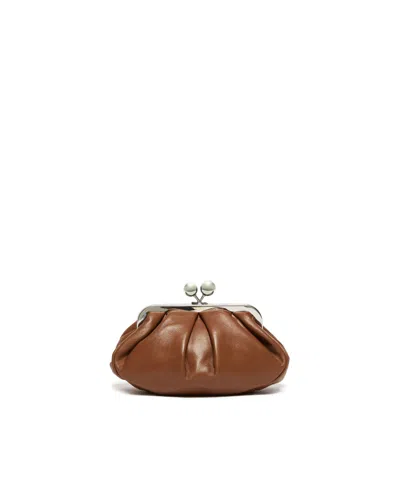 Weekend Max Mara Borsa A Tracolla Pasticcino Small Cuoio In Blue