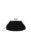 Weekend Max Mara Small Pasticcino Shoulder Bag In Black