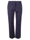 Weekend Max Mara Casual Pants With Belt Loops In Blue