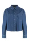 Weekend Max Mara Boxy Denim Shirt In Blue