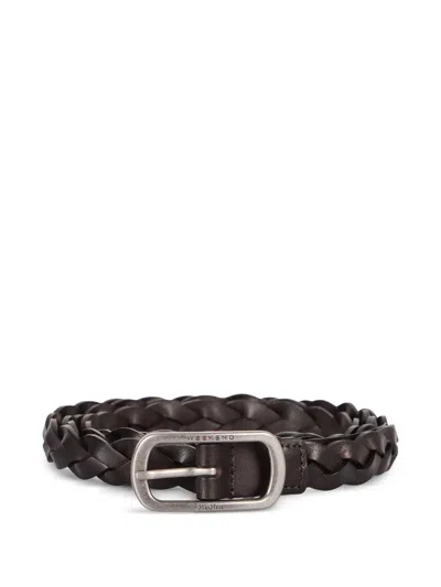 Weekend Max Mara Braided-design Belt In Brown