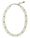 Weekend Max Mara Brianza Leather Choker Necklace In White
