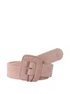 Weekend Max Mara Brio Square-buckle Belt In Pink