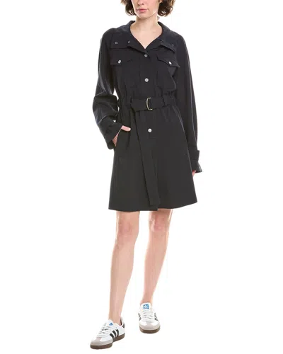 Weekend Max Mara Brioso Wool-blend Mini Dress In Blue
