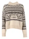 Weekend Max Mara Brioso1234 Patterned Sweater In Multi