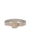 Weekend Max Mara Briosuede Orzo Belt In Neutral