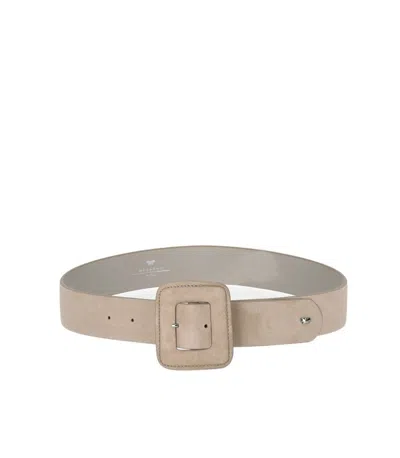 Weekend Max Mara Briosuede Orzo Belt In Neutral