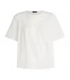 Weekend Max Mara Broderie Anglaise Top In White