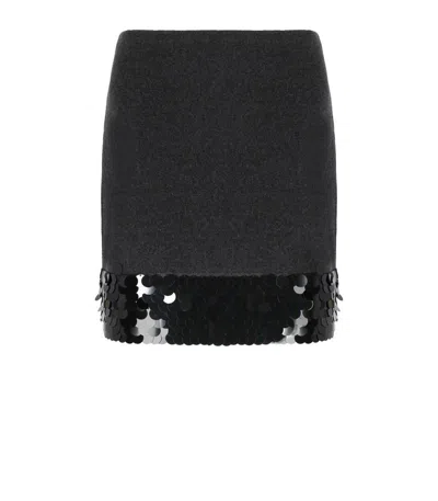 Weekend Max Mara Bronte1234 Anthracite Grey Skirt In Gray