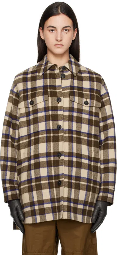Weekend Max Mara Brown Mario Shirt In 001 Hazelnut Brown