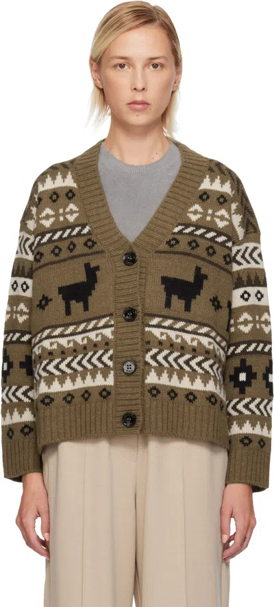 Weekend Max Mara Brown Ovatta Cardigan