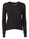 Weekend Max Mara Brunate1234 V-neck Sweater In Brown