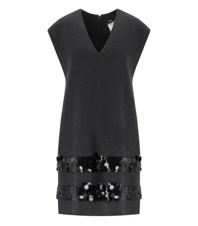 Weekend Max Mara Brunner1234 Anthracite Grey Dress In Gray