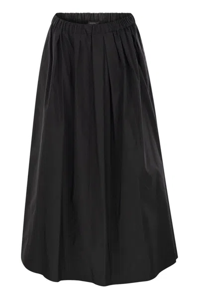Weekend Max Mara Bruno1234 - Long Taffeta Skirt In Black