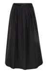 Weekend Max Mara Bruno1234 - Long Taffeta Skirt In Black