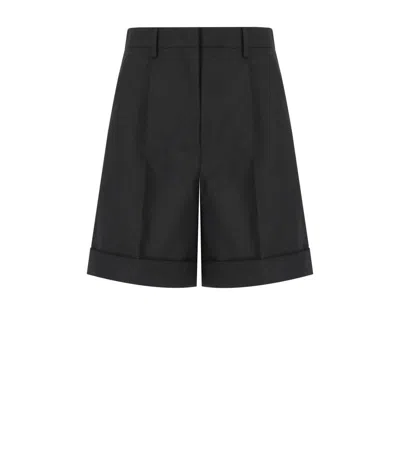 Weekend Max Mara Bussola1234 Black Bermuda Shorts