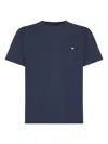 Weekend Max Mara Butterfly Logo Embroidered Crewneck T-shirt In Blue