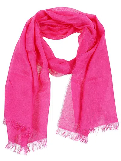 Weekend Max Mara Butterfly Embroidered Stole In Pink