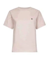 Weekend Max Mara Butterfly Logo Embroidered Crewneck T-shirt In Pink