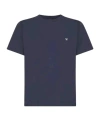 Weekend Max Mara Butterfly Logo Embroidered Crewneck T-shirt In Blue