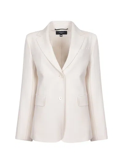 Weekend Max Mara Button Notched-lapel Blazer In Animal Print