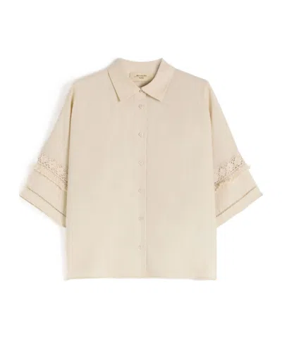Weekend Max Mara Button Shirt In Brown