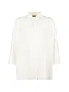 Weekend Max Mara Button-up Collared Shirt In White