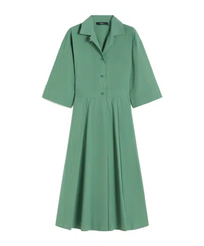 Weekend Max Mara Button-down Shirt Dress In Green