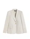 Weekend Max Mara Buttoned Blazer In Neutral