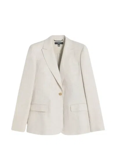 Weekend Max Mara Buttoned Blazer In Neutral