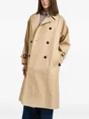 Weekend Max Mara Buttoned Coat In Multi