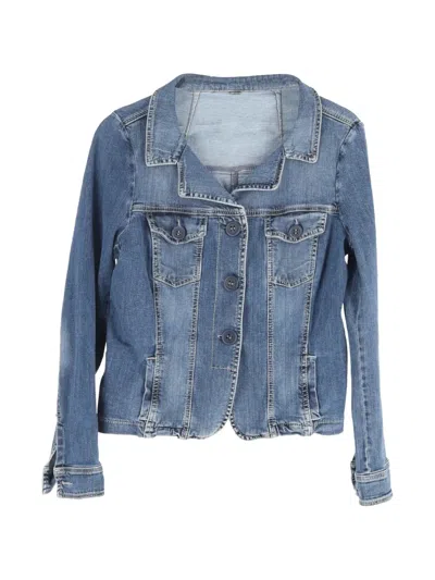 Pre-owned Weekend Max Mara Buttoned Denim Jacket In Blue