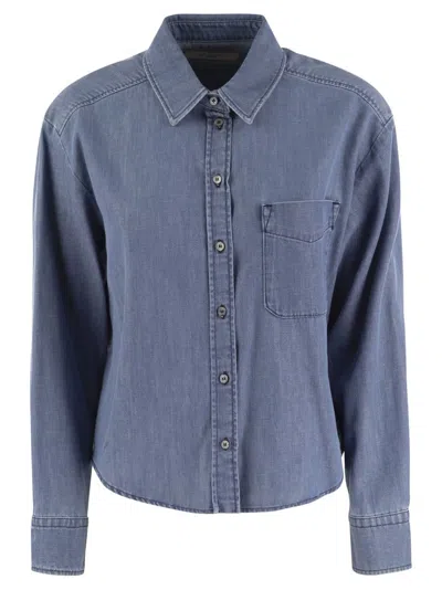 Weekend Max Mara Buttoned Long In Denim