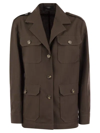 Weekend Max Mara Buttoned Long In Brown