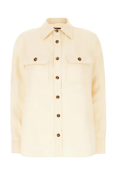 Weekend Max Mara Buttoned Long In White