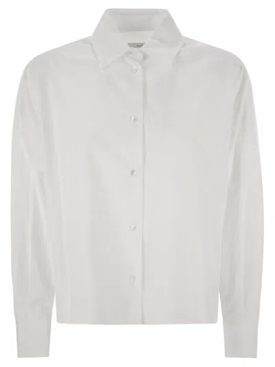 Weekend Max Mara Aureo Buttoned Oversized Shirt In White