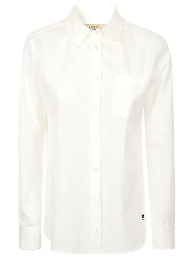 Weekend Max Mara Buttoned Poplin Shirt In White
