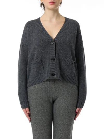 Weekend Max Mara Buttoned V In Grey