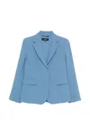 Weekend Max Mara Buttonned Pockets Blazer In Blue