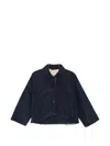 Weekend Max Mara Button-up Collared Jacket In Blue