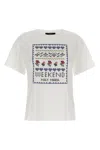 Weekend Max Mara Cabina T-shirt In White Jersey In White