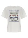 Weekend Max Mara Cabina T-shirt In White Jersey In White