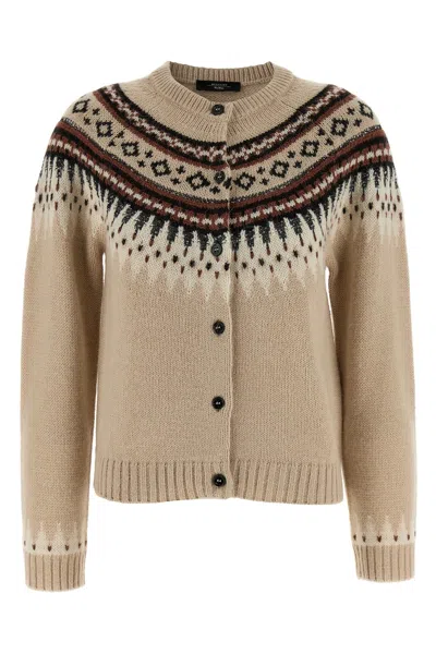 Weekend Max Mara Cardigan 'cabiria1234' In Sand