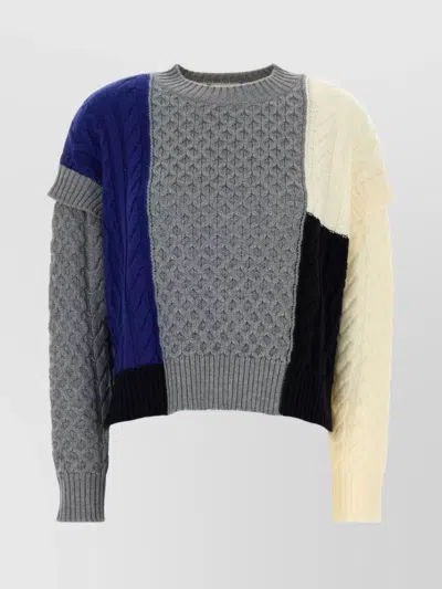 Weekend Max Mara Cable Knit Crew Neck Sweater