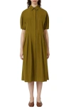 Weekend Max Mara Cadmio Midi Shirtdress In Brown
