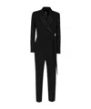 Weekend Max Mara Drava Wool-blend Jumpsuit In Black
